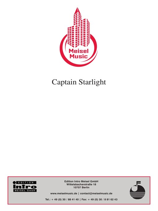 Upplýsingar um Captain Starlight eftir Frank Zander - Biðlisti